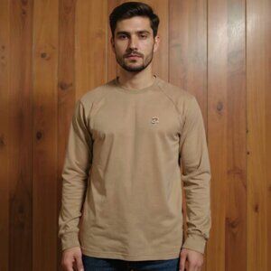 Carhartt Long Sleeve Shirt Tan Brown Men's Size Large